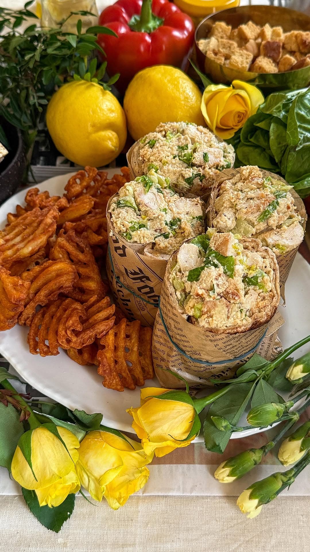 Crispy Chicken Caesar Wrap recipe