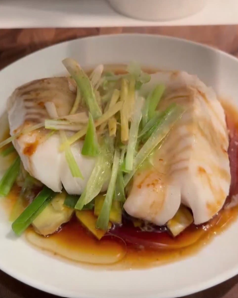 GF/DF Steamed Cod with Scallion Ginger Oil recipe