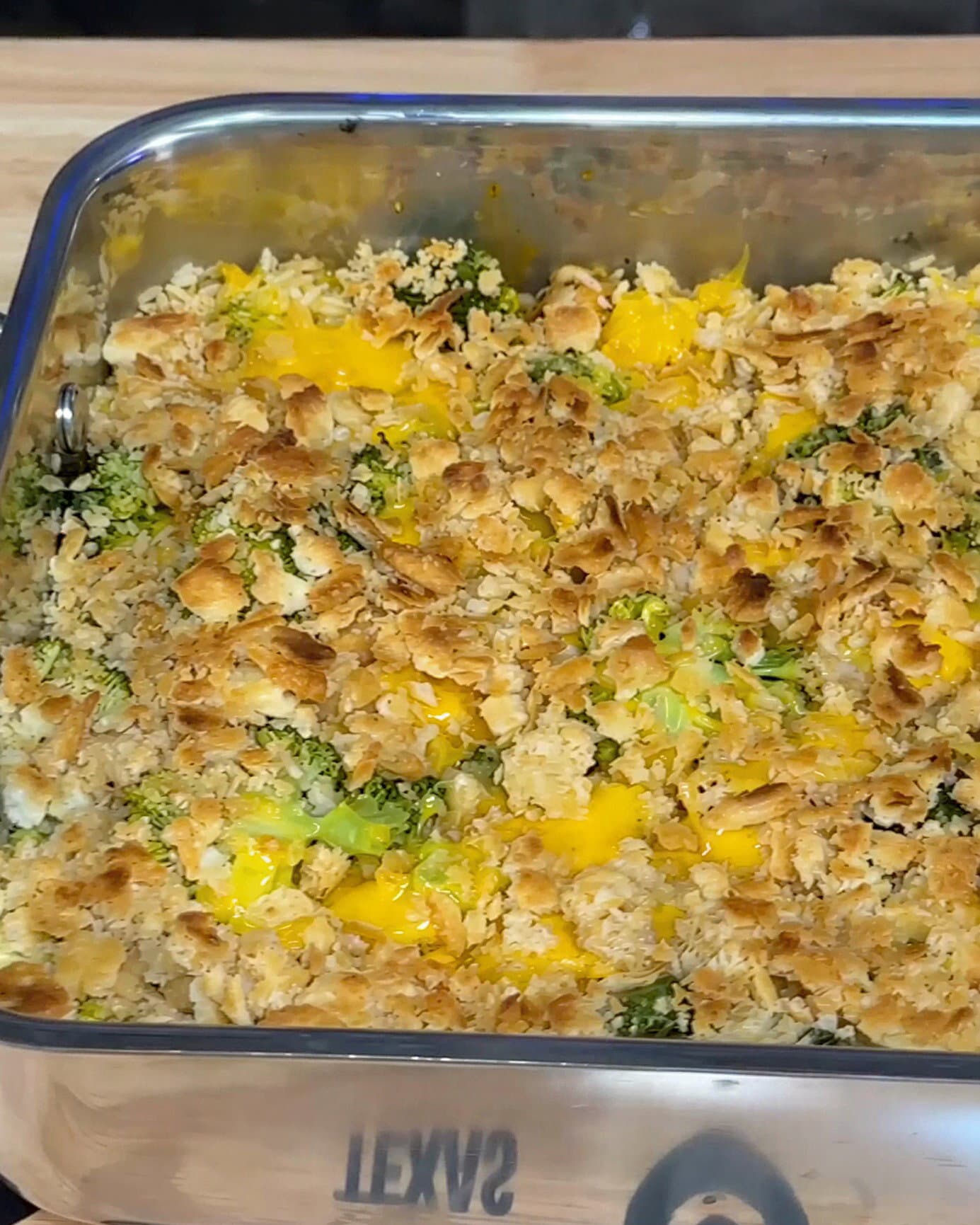 No-Boil Creamy Chicken Thigh & Broccoli Rice Bake recipe