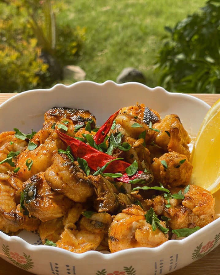 Pan-Fried Shrimps recipe