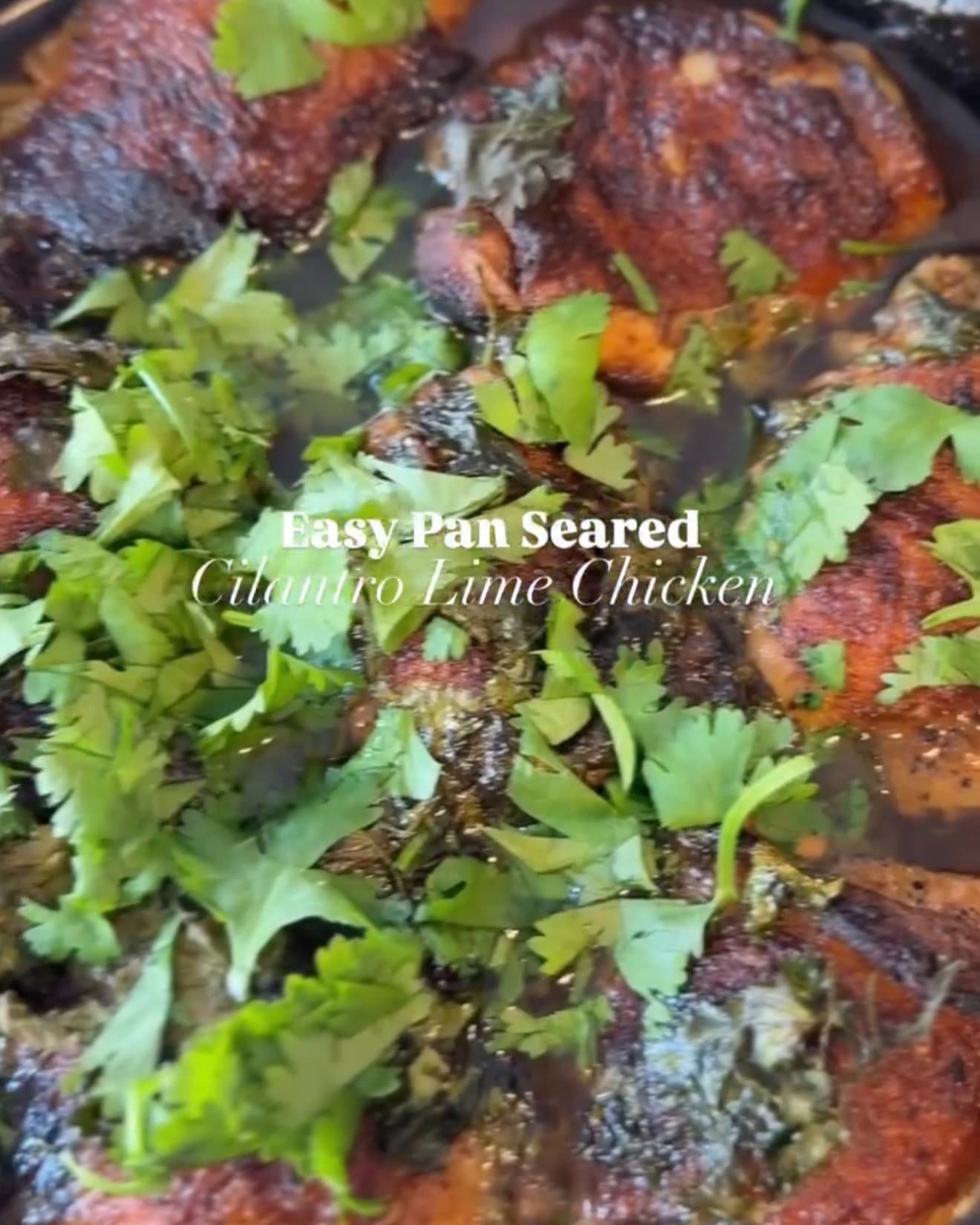 Cilantro Lime Chicken (One-Skillet Cast-Iron Bake) recipe