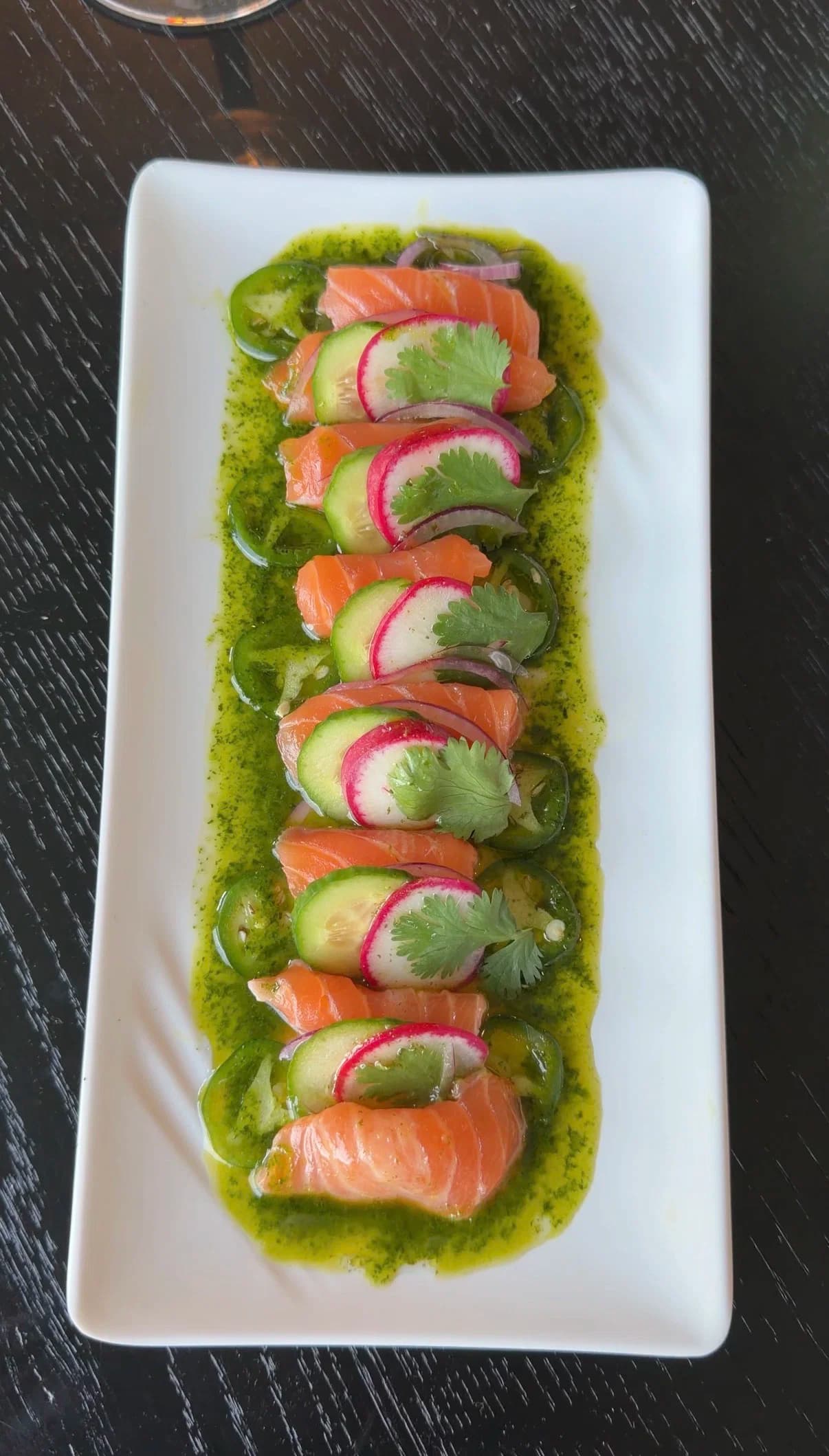 Jalapeño Cilantro Salmon Crudo recipe