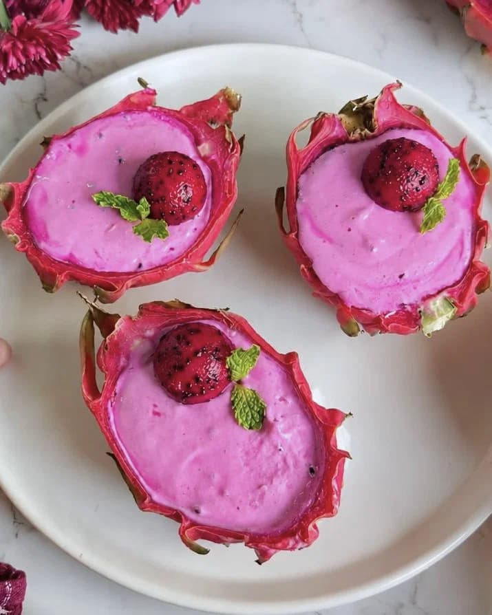 Pink Dragon Fruit Posset recipe