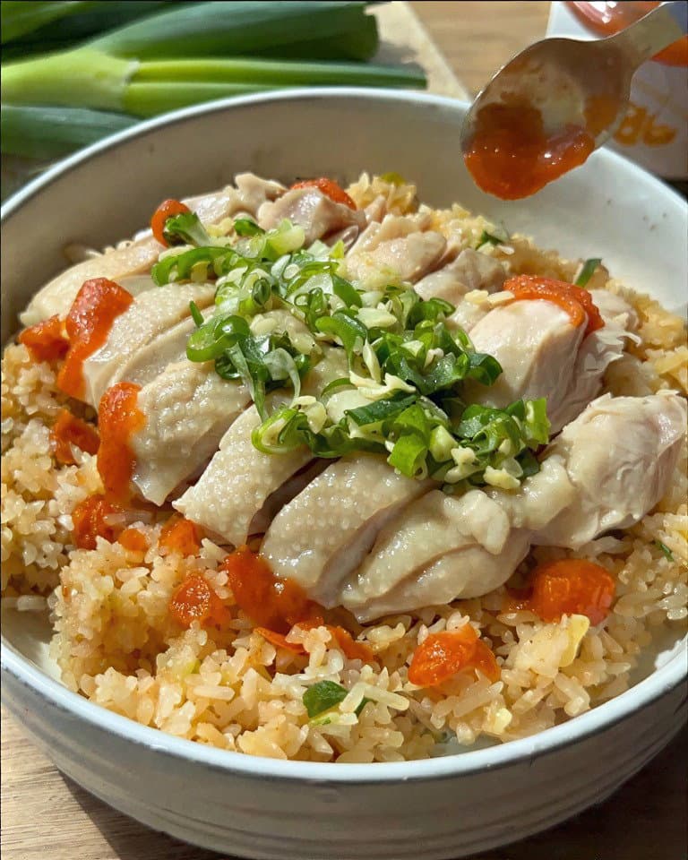 One Pot Hainanese Chicken Rice (海南雞飯) recipe