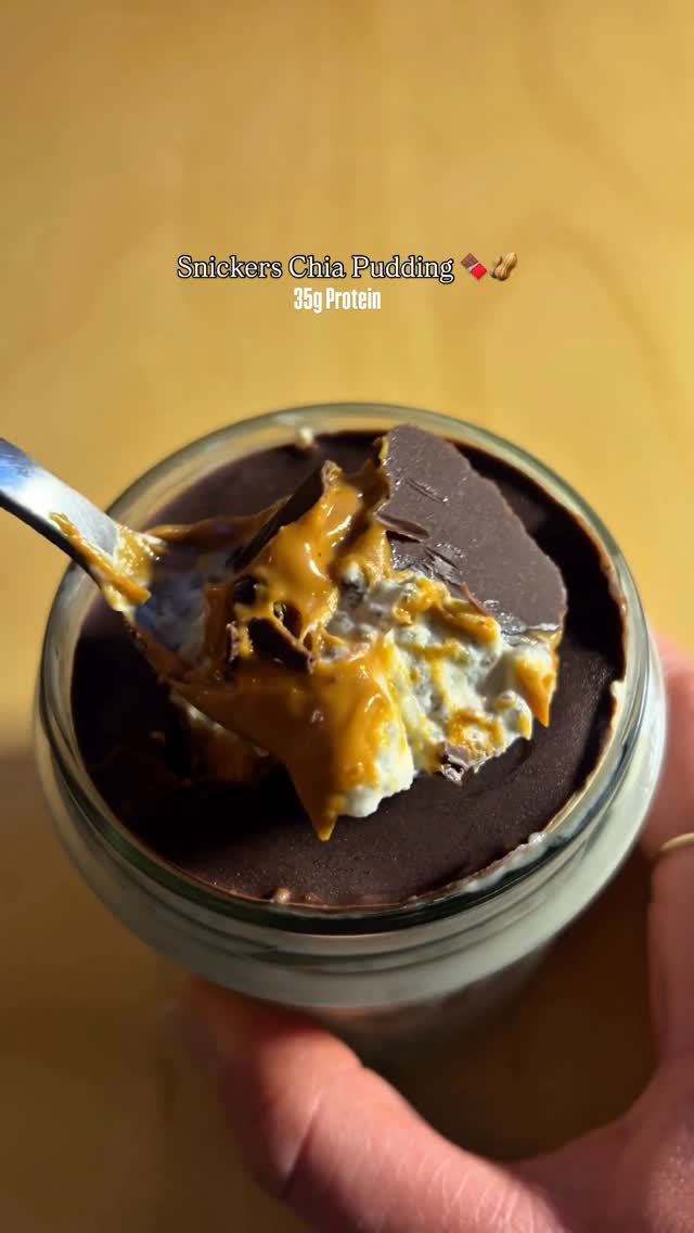 Snickers Chia Pudding recipe