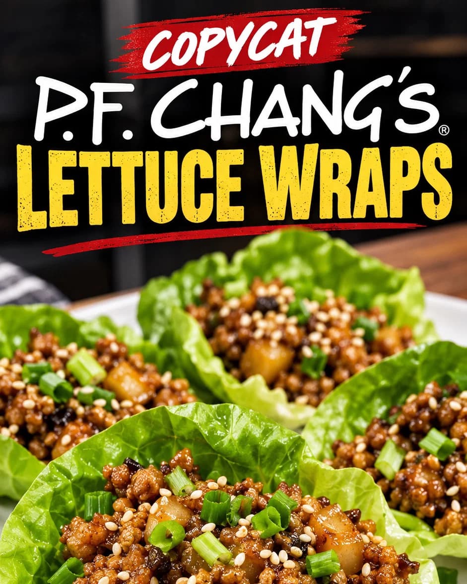Copycat P.F. Chang’s Chicken Lettuce Wraps recipe