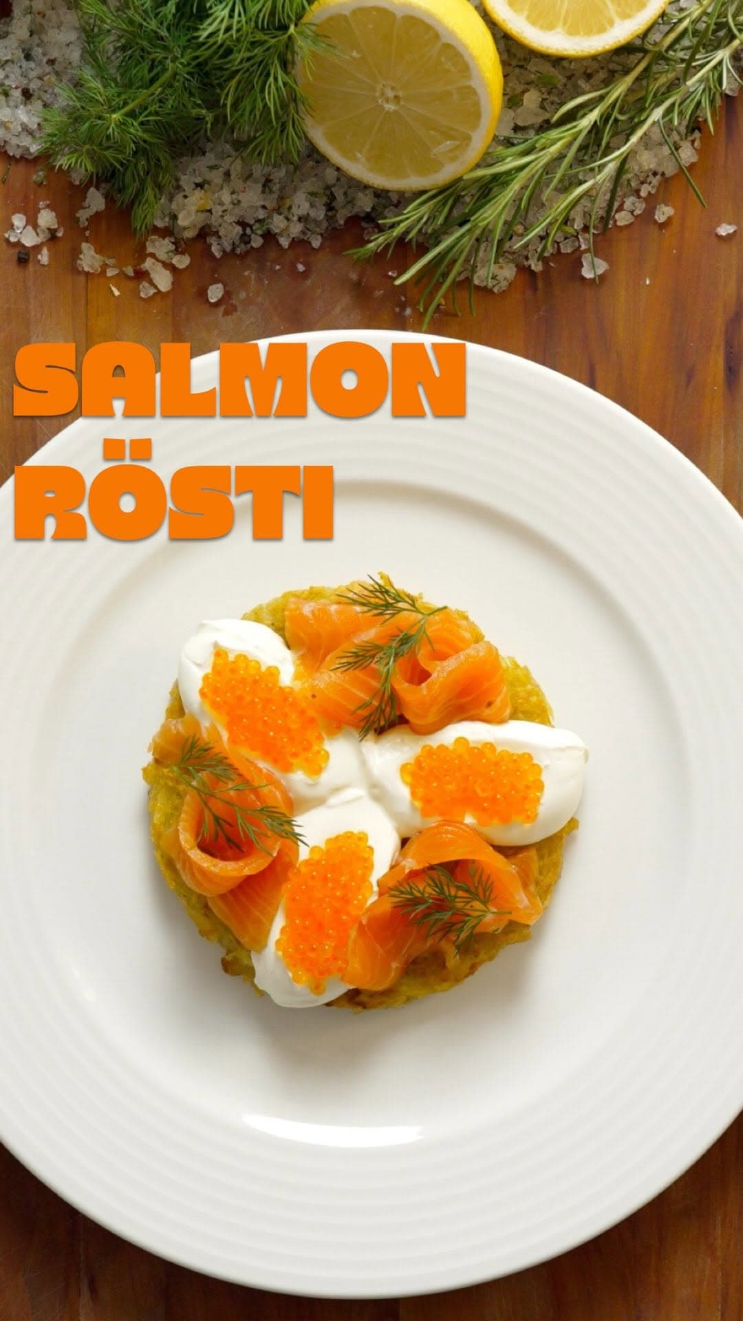 Salmon Gravlax with Rösti recipe