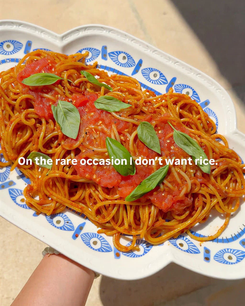 Rich Tomato Anchovy Spaghettoni recipe
