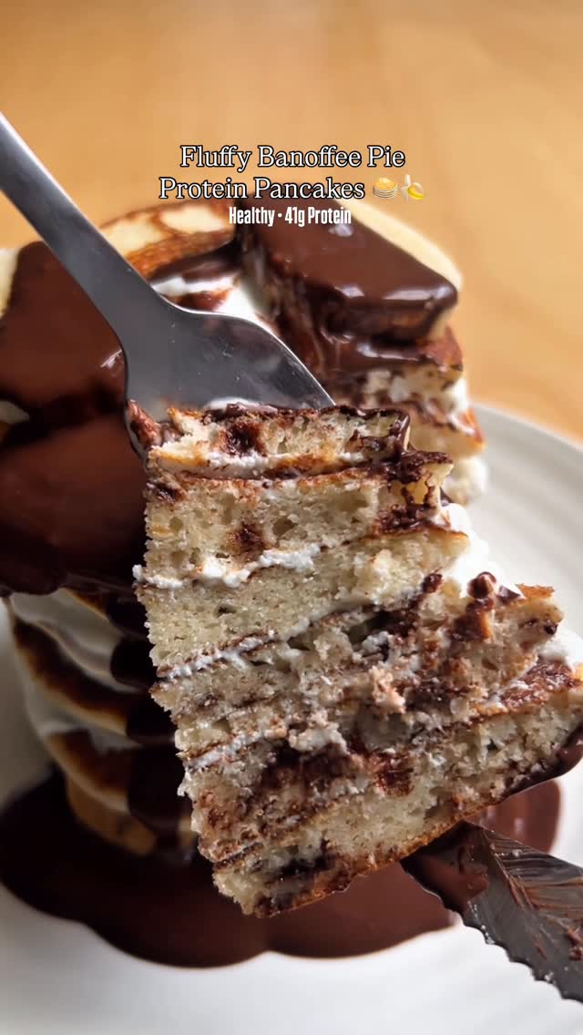 Banoffee Protein Pancakes recipe