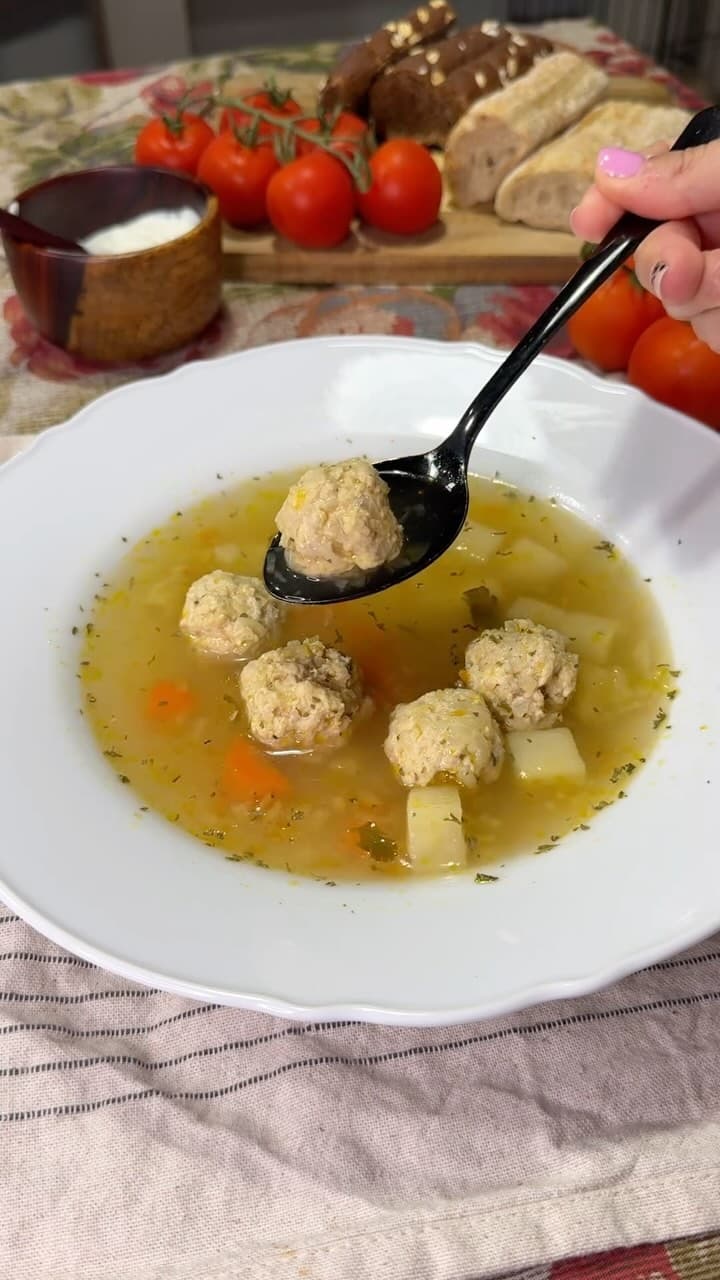 Homemade Meatball Soup recipe
