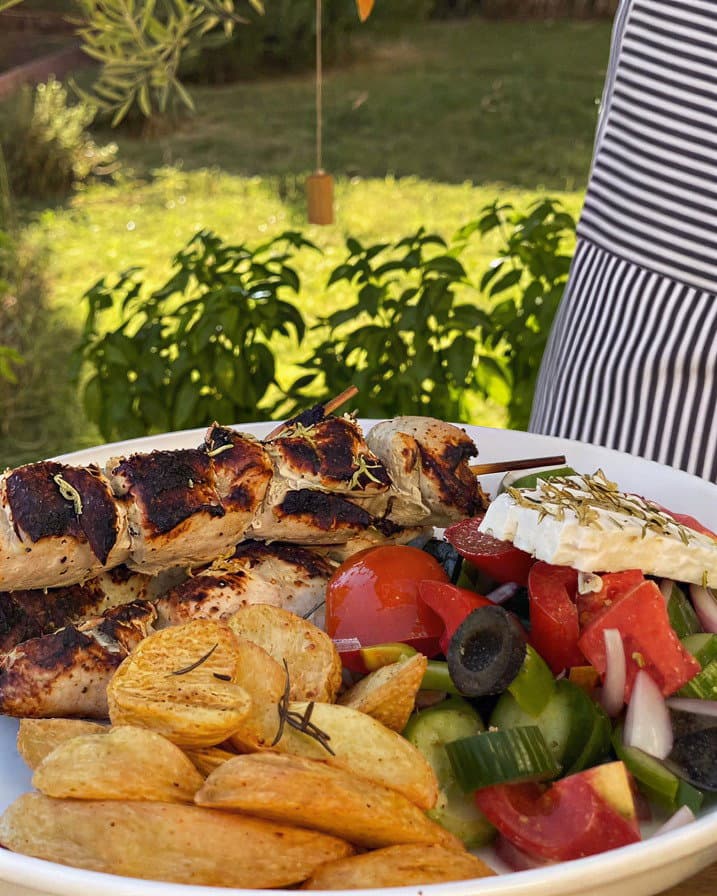 Chicken Souvlaki with Tzatziki Sauce recipe