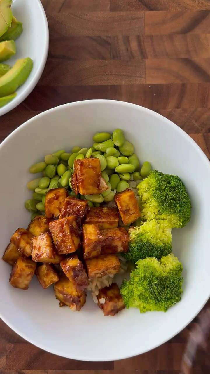 GF/DF Easy Miso Tofu Bowl recipe