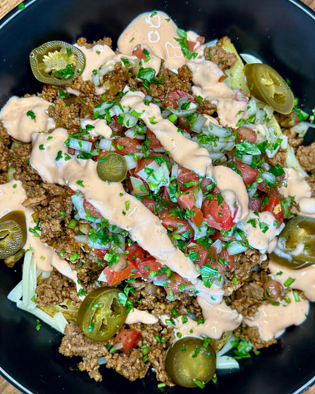 Cheesy Mexican Beef Loaded Fries recipe