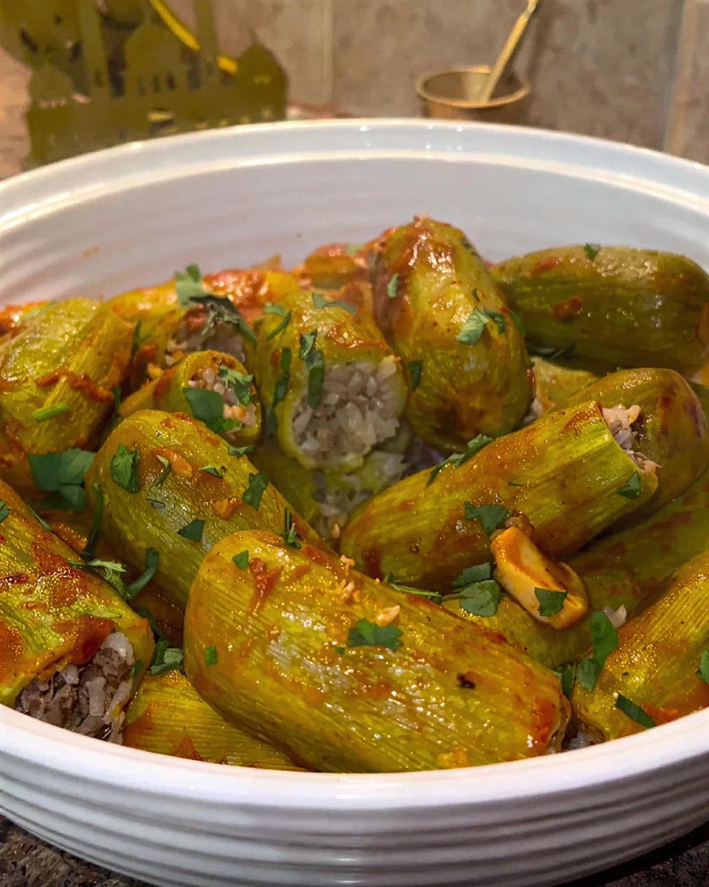Kusa / Stuffed Courgettes recipe