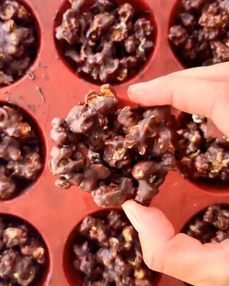 Chocolate Popcorn Clusters recipe