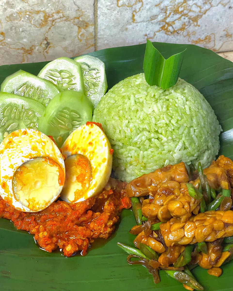 Nasi Uduk Pandan recipe