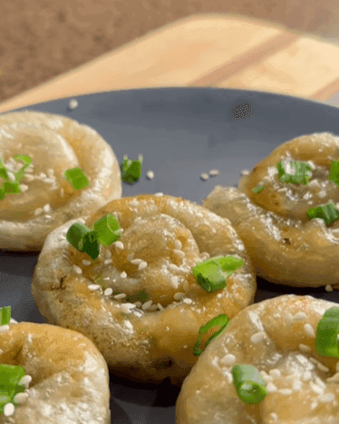 Air Fryer Shrimp Dumpling Spirals recipe