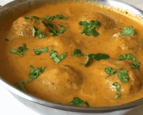 Soyabean Kofta Curry recipe