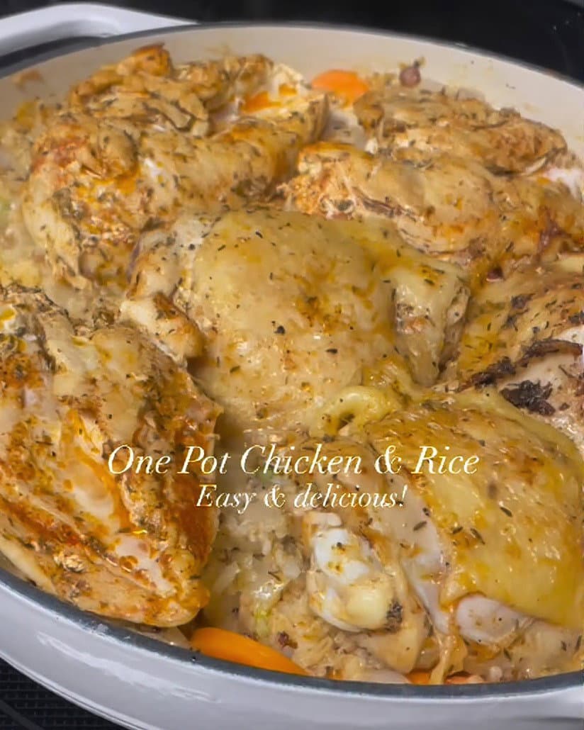 Easy One Pot Chicken & Rice Recipe recipe