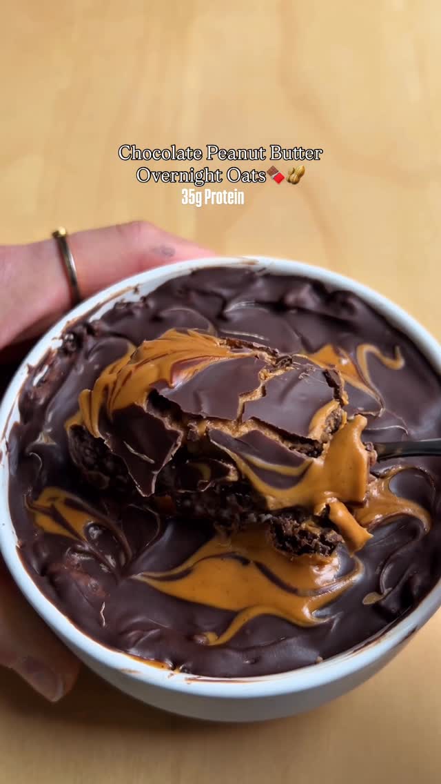 Reese’s Inspired High Protein Oats recipe
