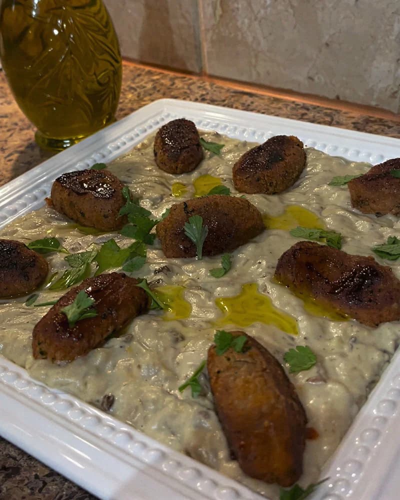 Aubergine and Kefta recipe