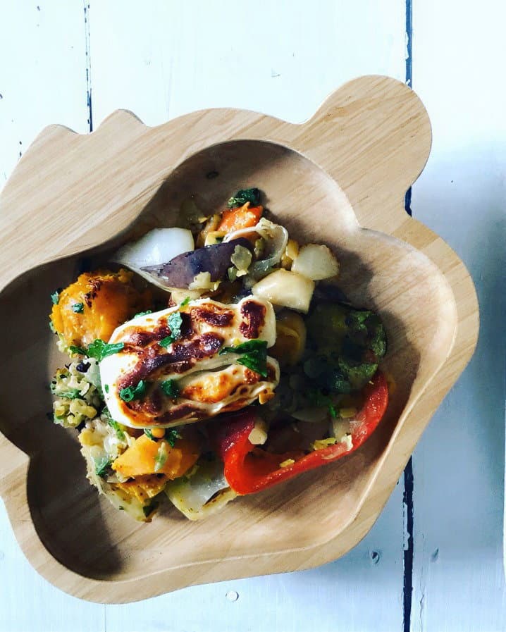 Red Lentil & Halloumi Bake recipe