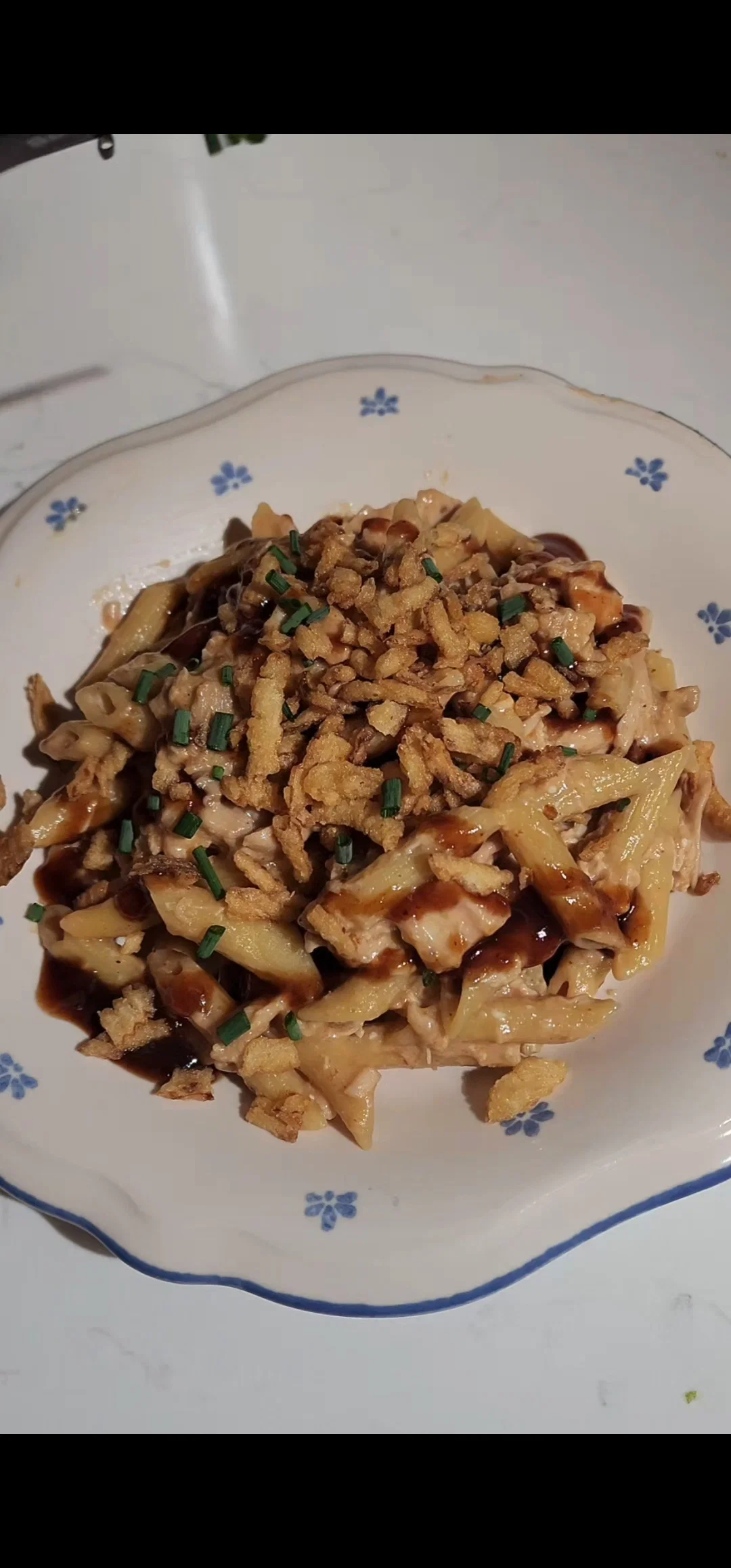 Leftover Chicken BBQ Mac & Cheese recipe