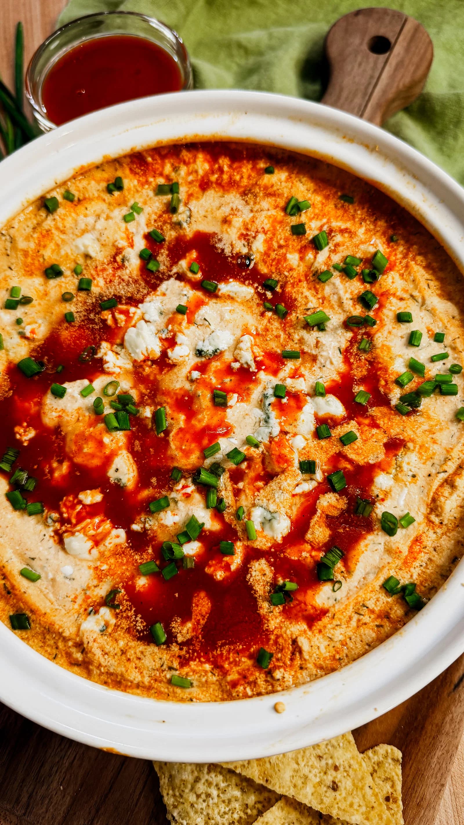 High Protein Buffalo Chicken Dip recipe