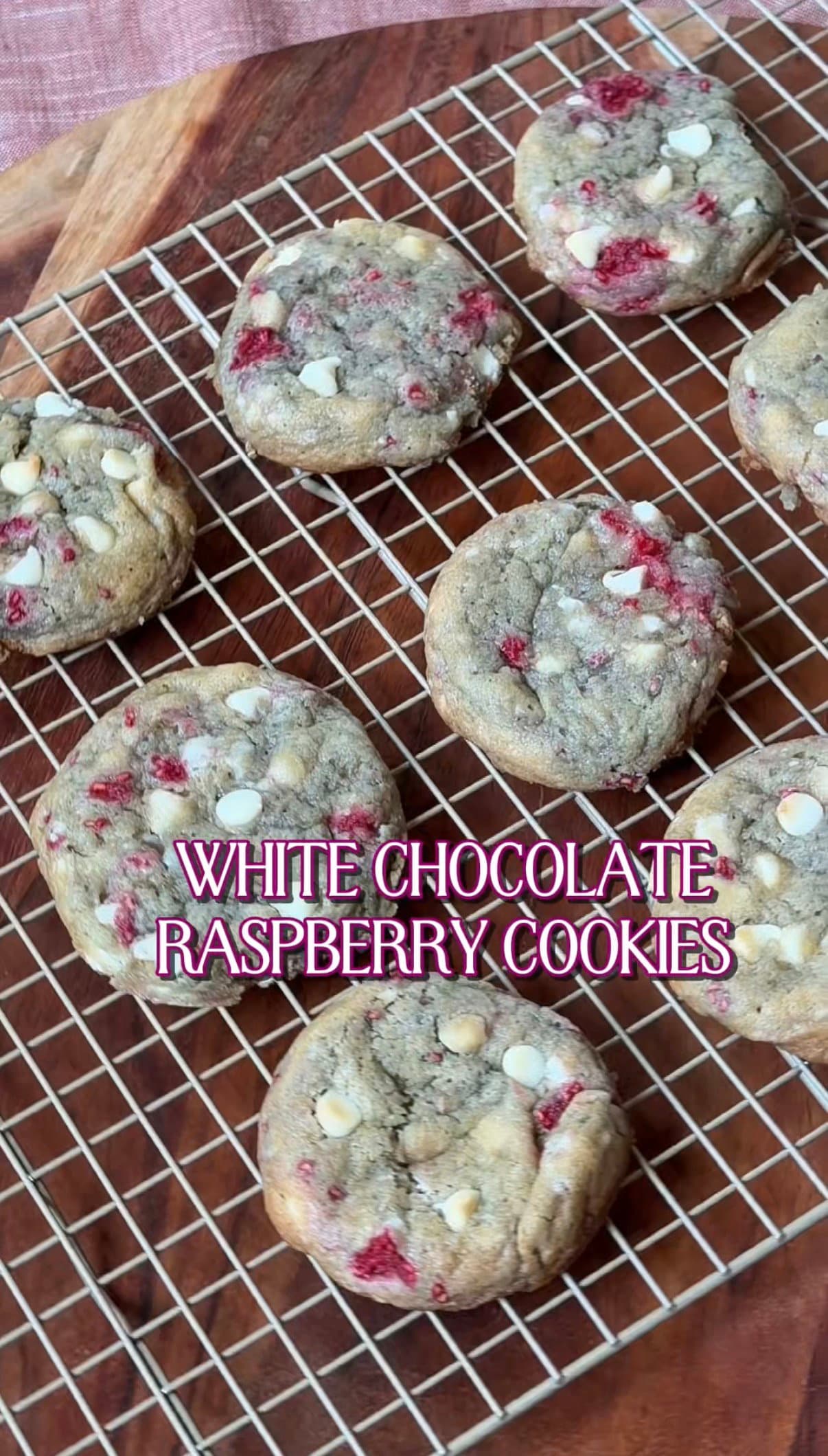 White Chocolate Raspberry Cookies recipe