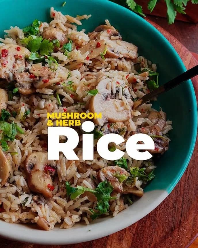 Garlic Mushroom Rice recipe