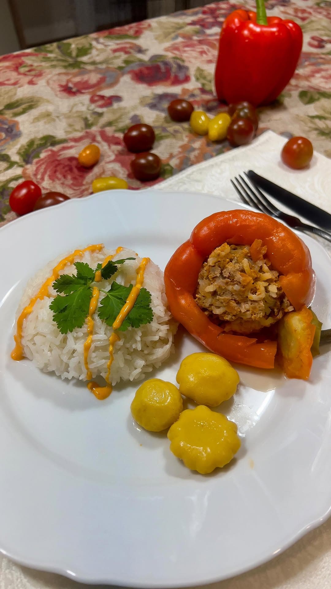 Restaurant-Worthy Stuffed Bell Peppers recipe