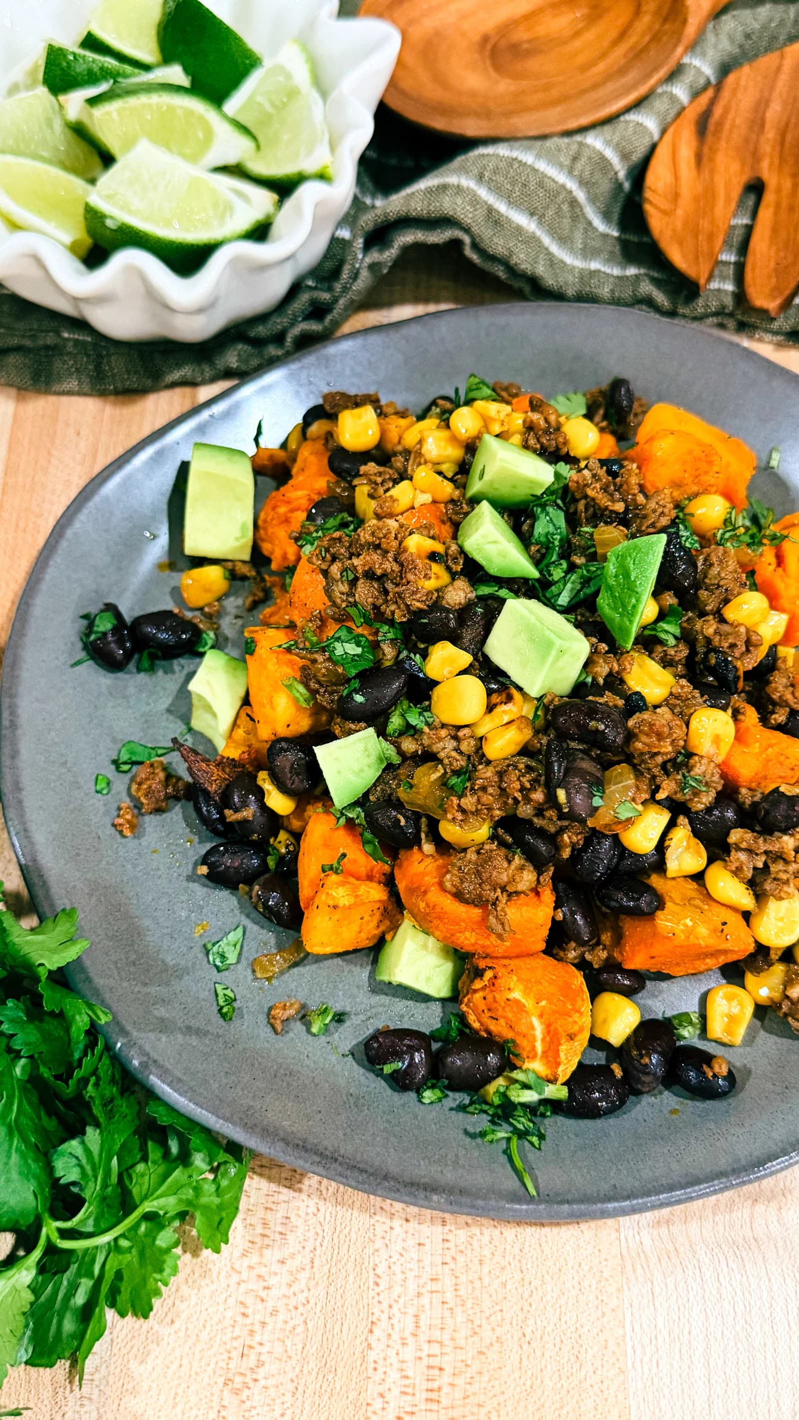TexMex Sweet Potato and Chorizo Skillet recipe