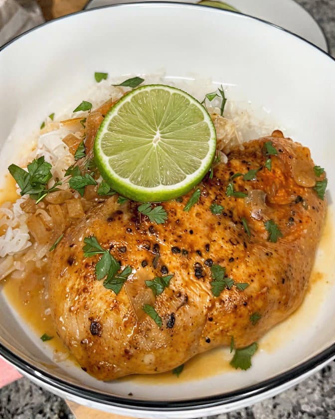 Coconut Lime Chicken with Jasmine Rice recipe
