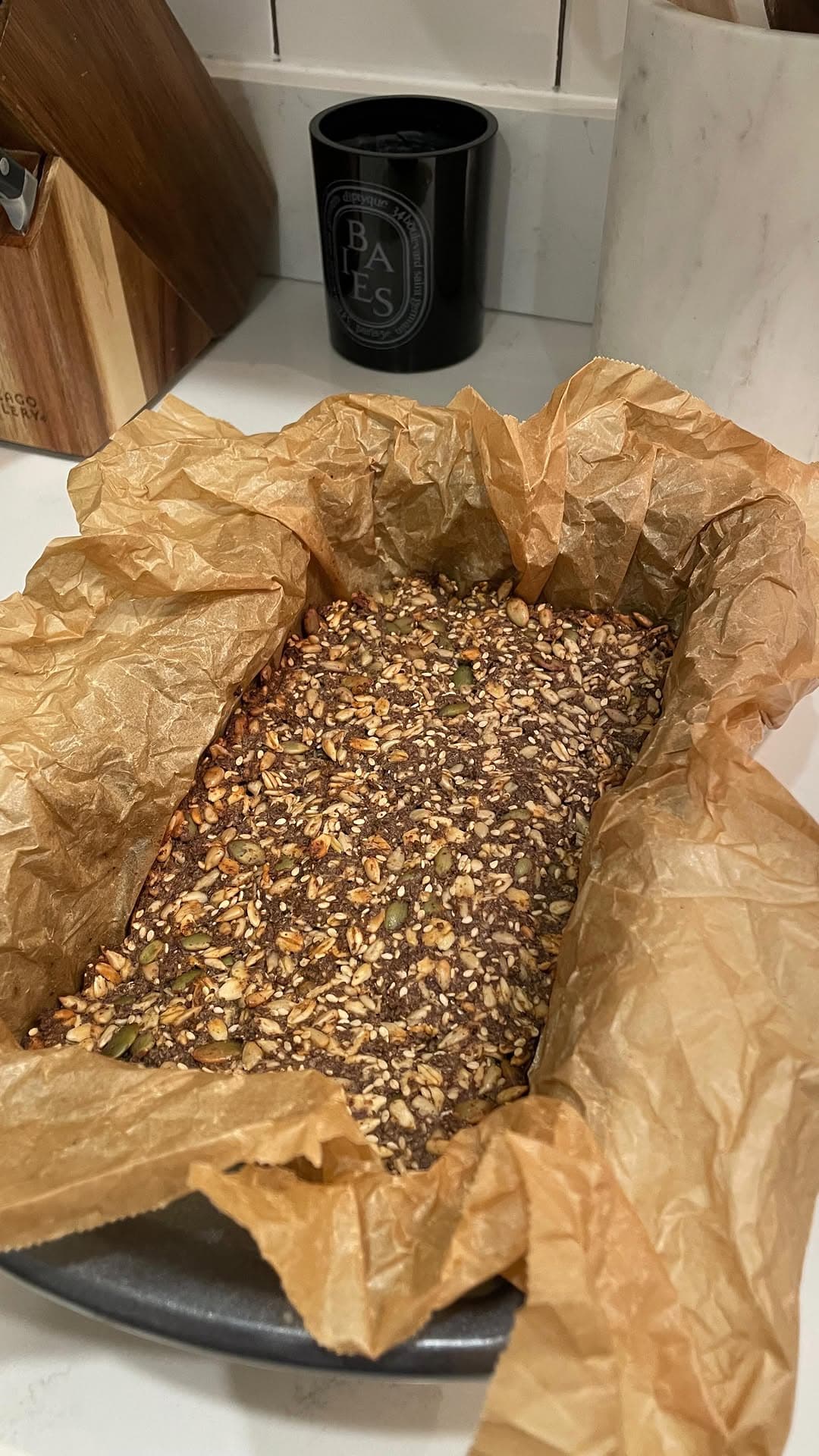 GF/DF Fiber Rich Nut and Seed Bread recipe