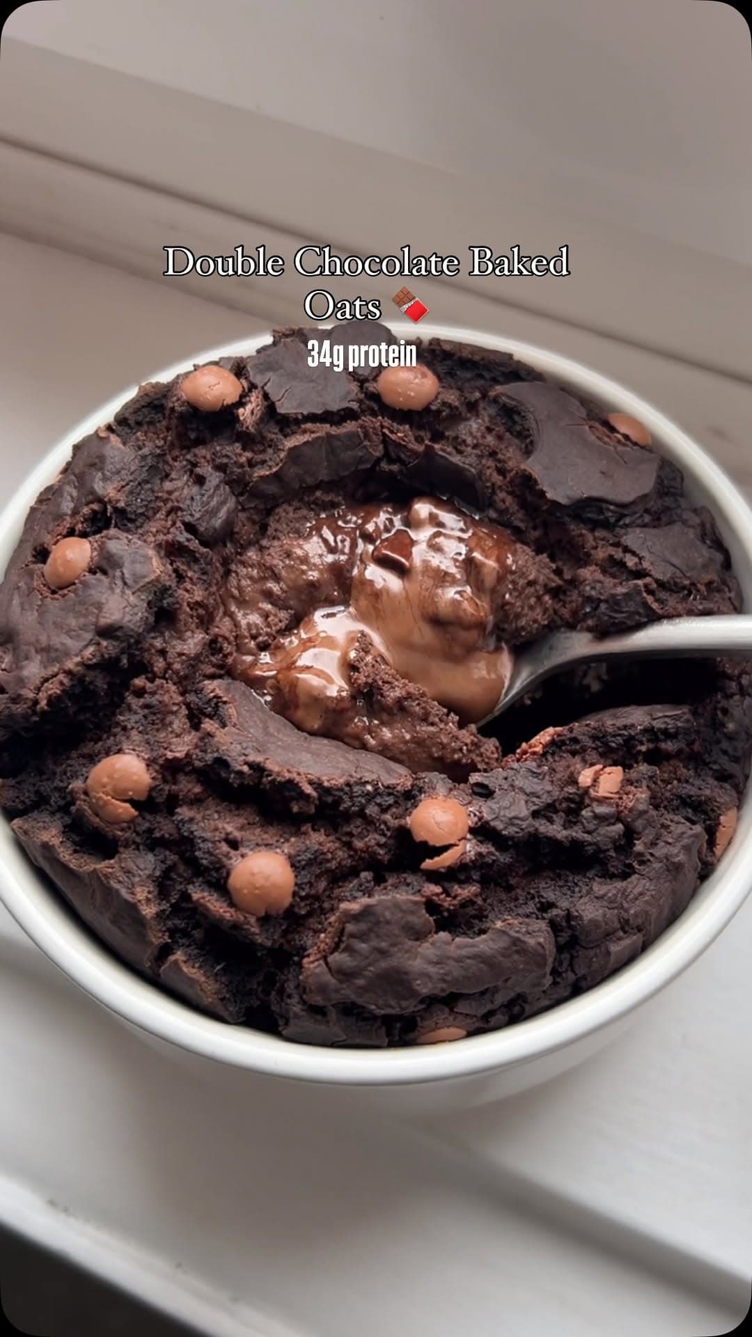Decadent Chocolate Protein Baked Oats recipe