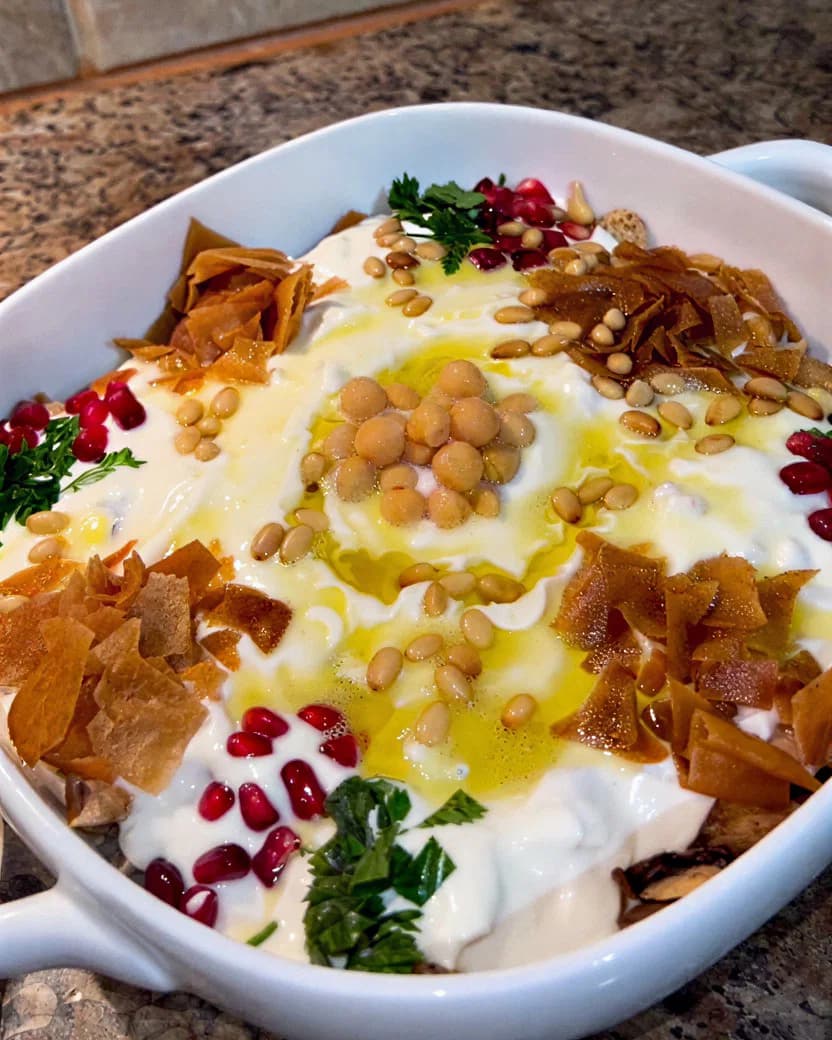 Fateh with Chicken recipe