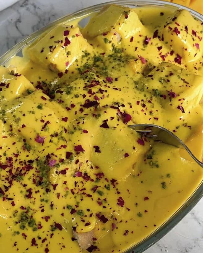 Deconstructed Mango Tres Leches recipe