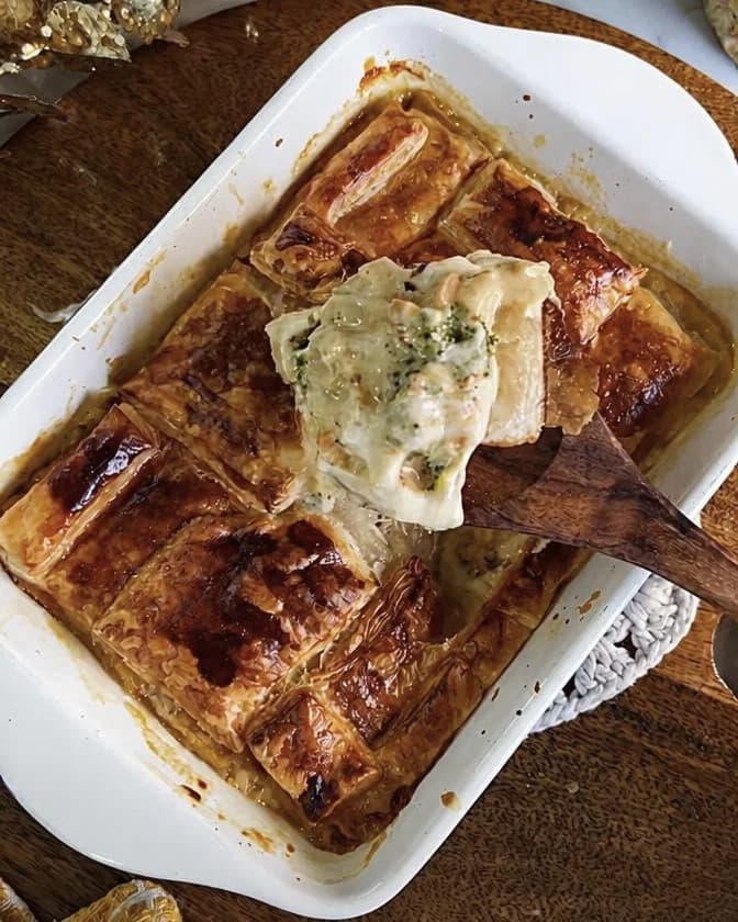 Broccoli and Cheese Pot Pie recipe
