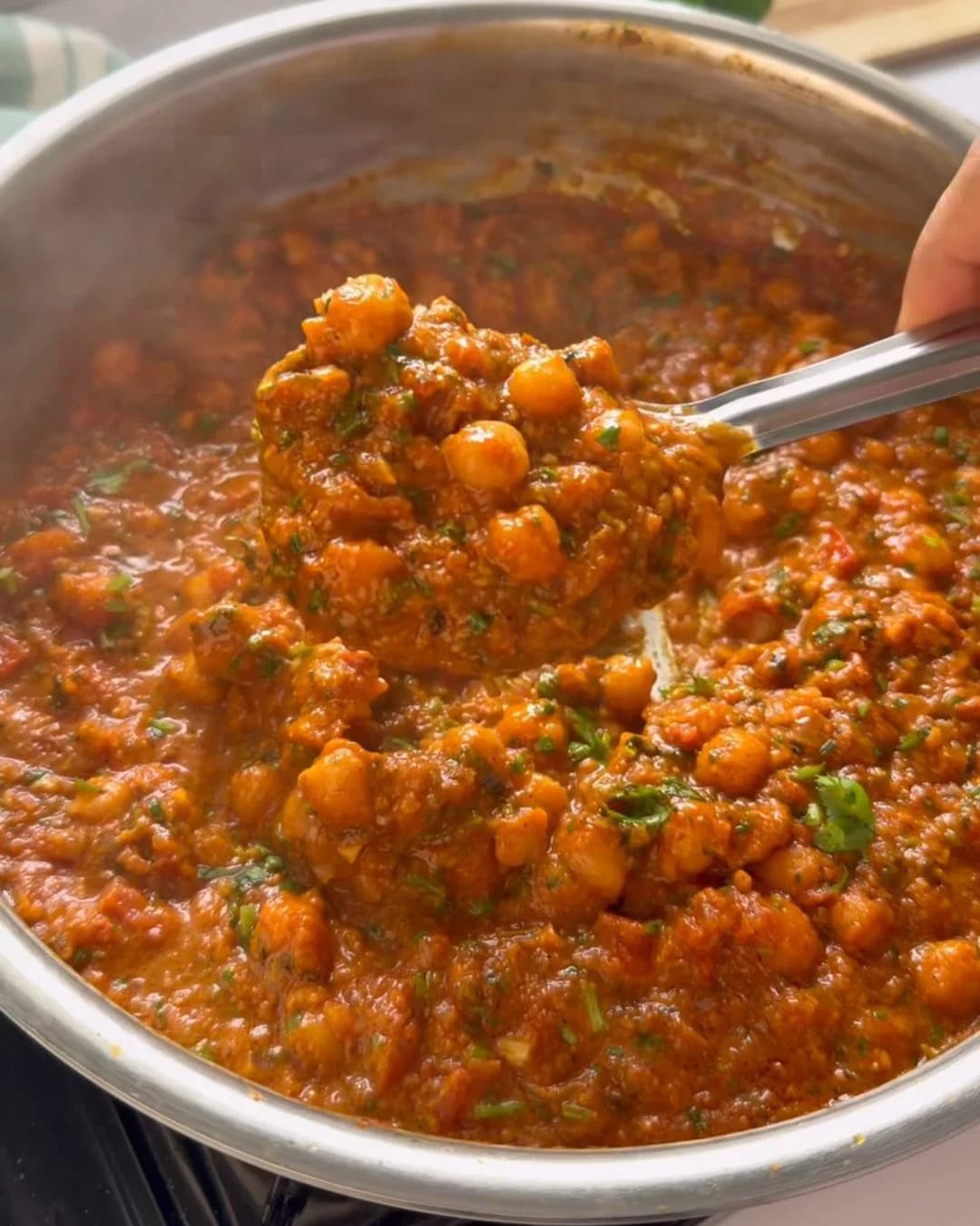Creamy Butter Masala Chana recipe