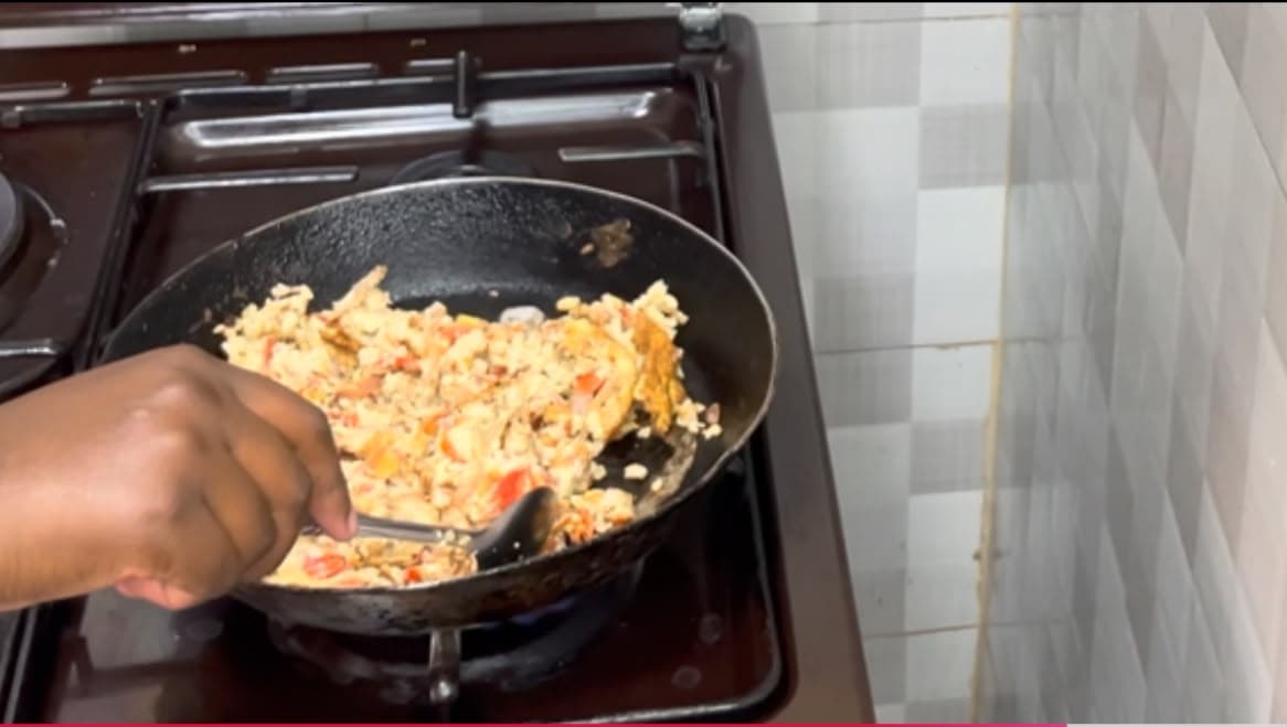 Armenian Scrambled Eggs with Tomatoes, Onions & Peppers recipe