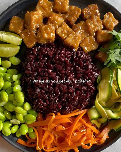 Sticky Tofu Protein Bowl recipe