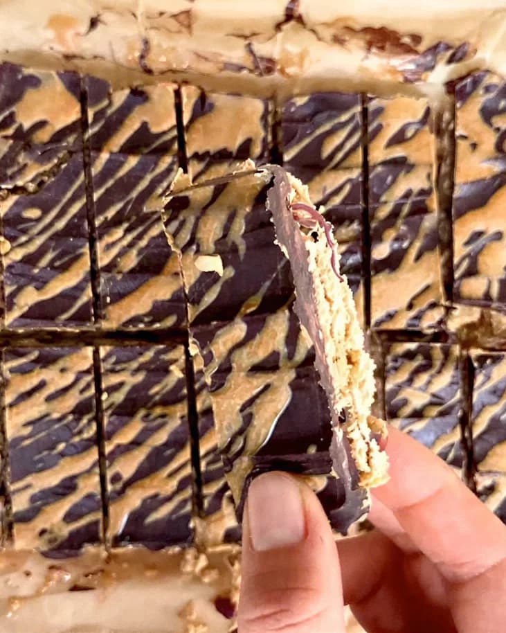 No Bake Chocolate Oat Bars recipe