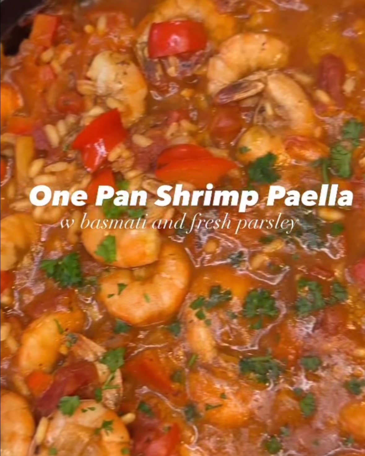 Easy One-Pan Shrimp Paella recipe