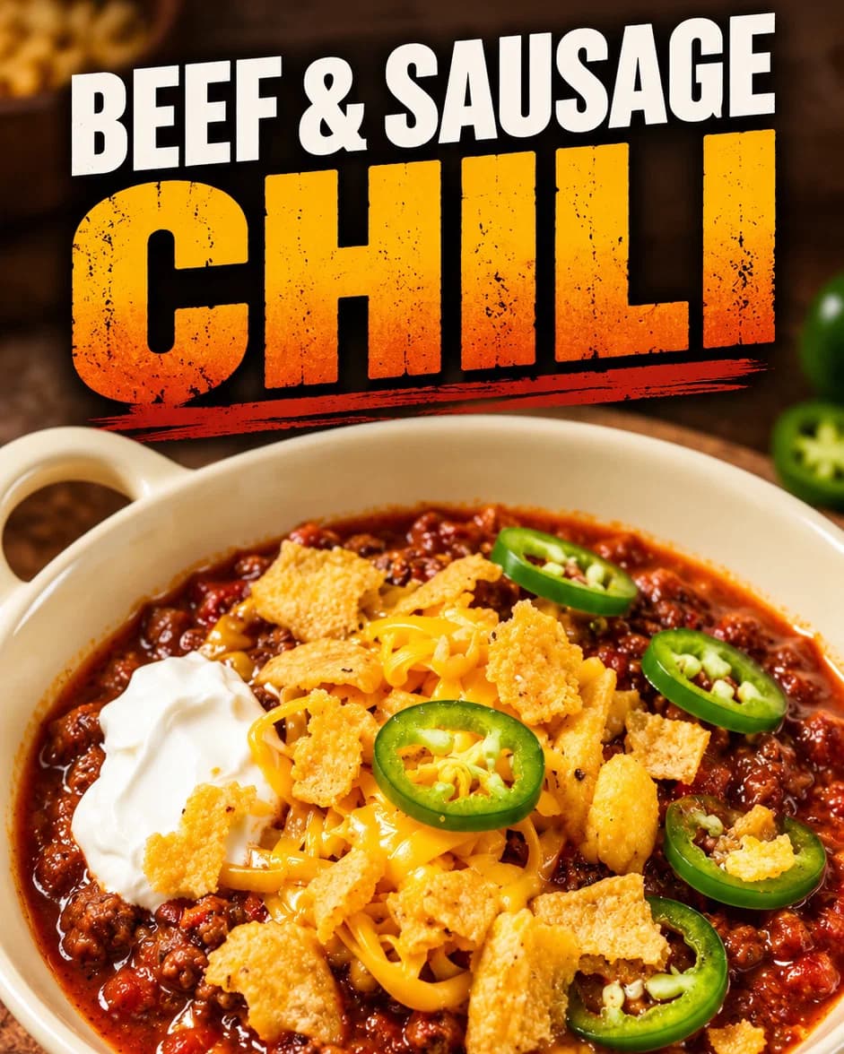 Weeknight Beef & Sausage Chili recipe