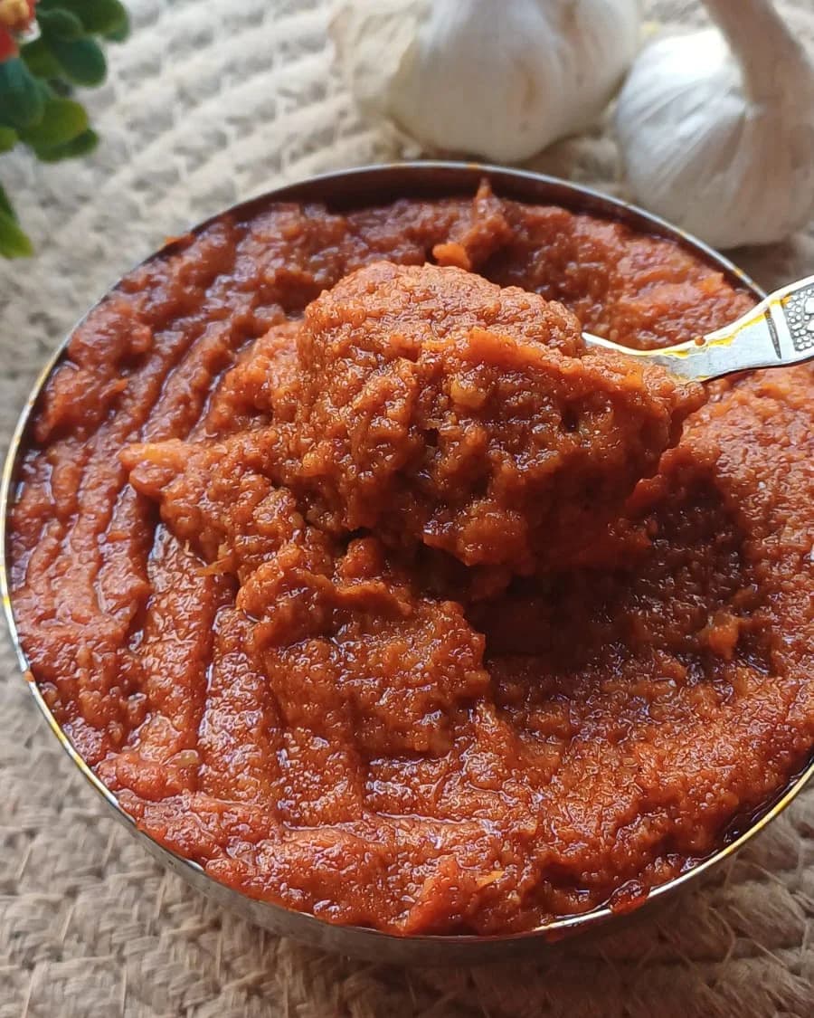 Maharashtrian Style Garlic Chutney recipe