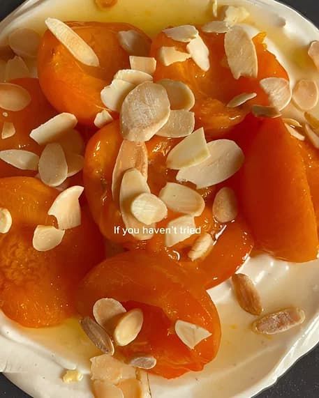 Roasted Apricots with Peanut Butter Yogurt recipe