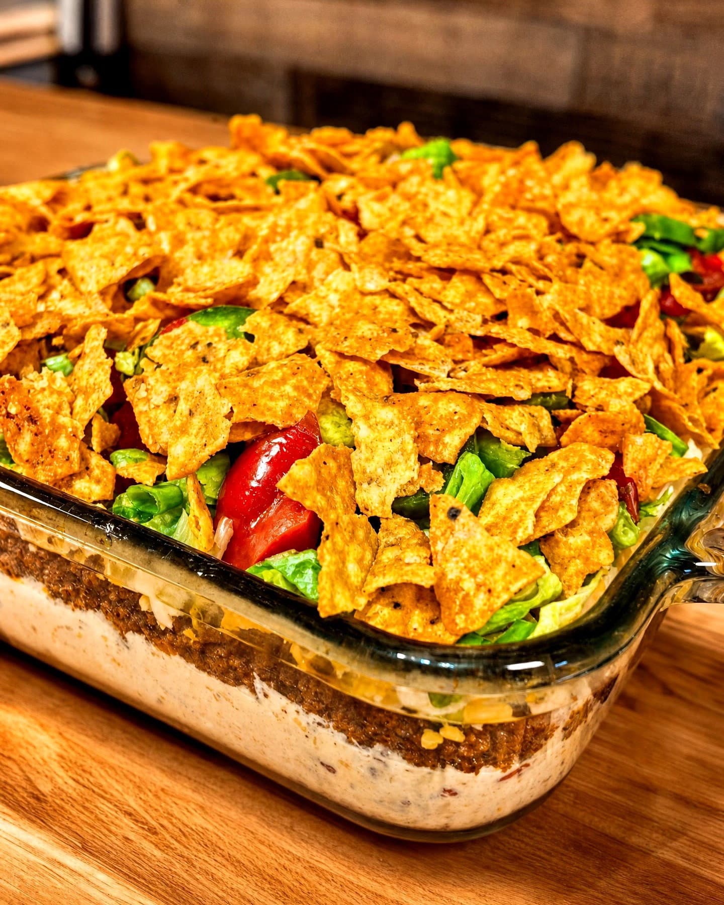 Loaded Walking Taco Dip recipe