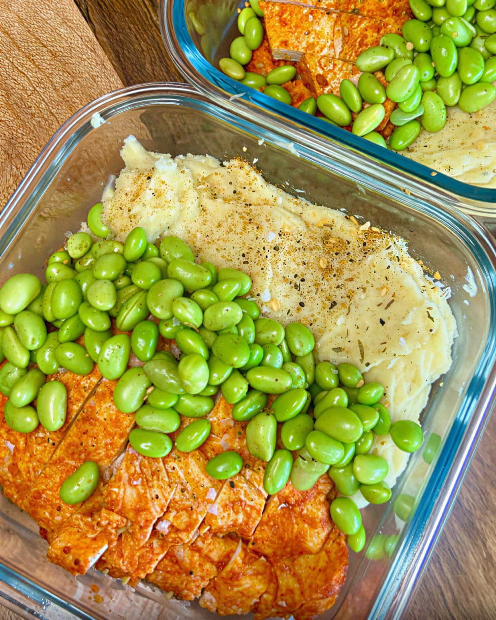 Peri Peri Chicken & Garlic Mash Meal Prep recipe