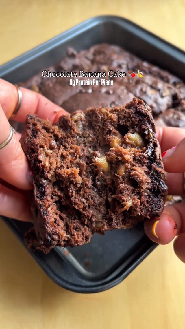 Chocolate Banana Protein Cake recipe