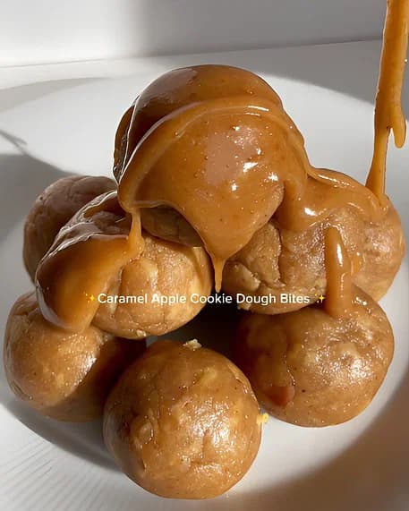 Caramel Apple Cookie Dough Bites recipe